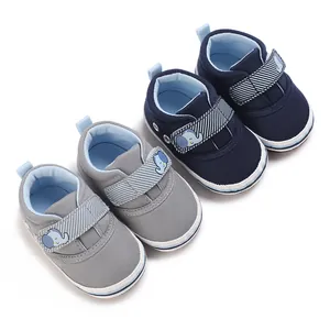 Scarpine Primi Passi in Tela per Neonati Modello Elefante Cartone Animato Suola in Gomma Morbida Sneakers Casual Antiscivolo