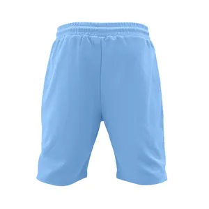 Vista posteriore di alta qualità dei pantaloncini casual da uomo in mesh azzurro