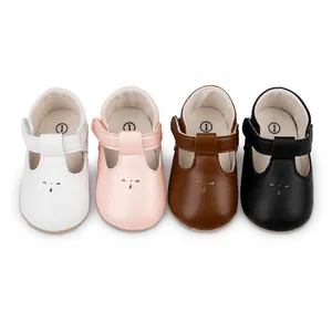 Four colors of soft sole baby princess walking shoes for infants aged 0-1 year old