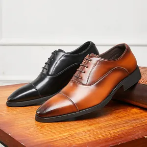 Klassische Herren Oxford-Schuhe aus Leder in Schwarz und Braun