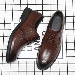 Damen Britischer Stil Derby Schuhe Spitze Zehenpartie Schnürung Formelle Business Lederschuhe Für Hochzeit Bräutigam Herbst