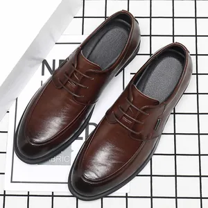 Klassische braune Derby-Schuhe für Herren, ideal für formelle Business- oder Hochzeitsanlässe