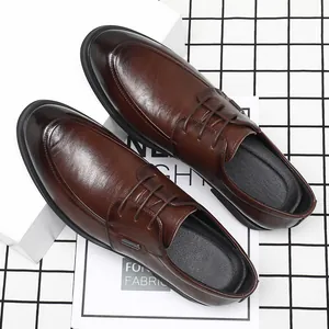 Herren Derby-Schuhe aus braunem Leder für formelle geschäftliche Anlässe und Hochzeiten