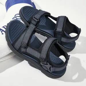 Heren Outdoor Sport Sandalen Mode Singelband Klittenband Strand Schoenen Ademend Antislip Zacht EVA Zool Casual Wandelsandalen