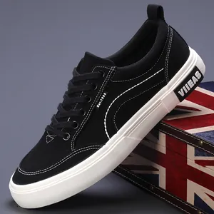 Herren Casual Canvas Sneakers Low Top Vulkanisierte Skateschuhe Für Trendige Mode Atmungsaktive Einfarbige Flache Boardschuhe