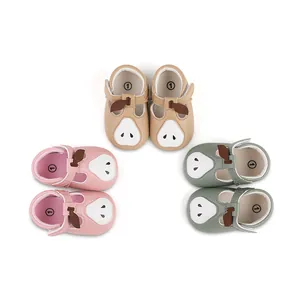 Chaussures de marche pour bébé design poire avec semelles antidérapantes en 3 couleurs