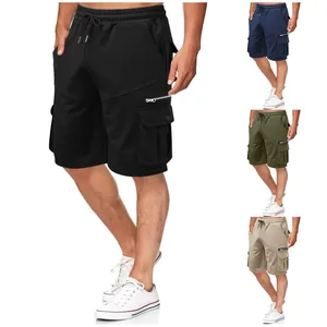 Lockere Herren Cargo-Shorts in mehreren Farben mit Taschen und Kordelzug am Bund