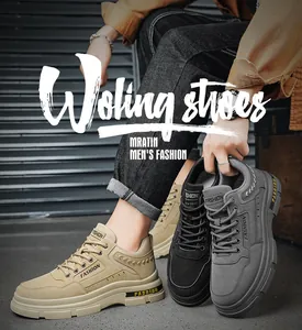 Colección de botas de trabajo para hombre en colores caqui, negro y gris de estilo urbano