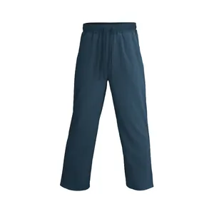 Detailansicht der dunkelblauen Herren-Sporthose mit verstellbarem Kordelzug in lockerer Form