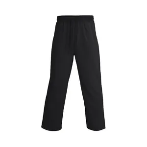 Vorderansicht Detail der locker sitzenden schwarzen Herren Freizeithose mit Kordelzug