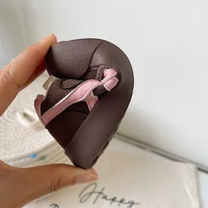 Baskets d'hiver souples marron et rose pour tout-petits avec doublure polaire chaude