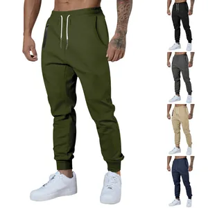 Men's breathable drawstring joggers in multiple colors including olive green and navy.
