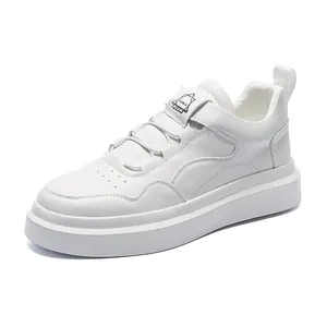 Minimalist white men's slip-on sneakers for casual and athletic daily wear styles.