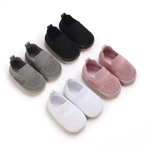 Scarpe Primi Passi per Neonati in Tessuto di Cotone Suola Morbida Traspiranti Antiscivolo Casual Sneakers per Bambini e Bambine