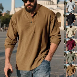 Sweatshirt décontracté en velours côtelé pour hommes disponible en plusieurs couleurs