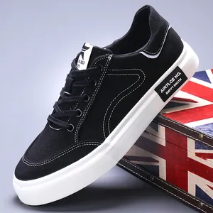 Ανδρικά Casual Παπούτσια από Καμβά Μόδα Board Sneakers Χαμηλά Βουλκανισμένα Παπούτσια Αναπνεύσιμα Επίπεδα Παπούτσια για Καθημερινή Χρήση
