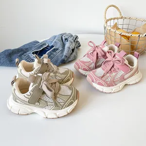 Baby Kleinkind Sportschuhe Atmungsaktiv Mesh Weiche Sohle Sneaker Retro Dad Schuhe Für Jungen Mädchen Klettverschluss