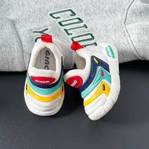 Farbenfrohe Kleinkind-Laufschuhe im Raupen-Stil mit weicher Sohle für Jungen und Mädchen