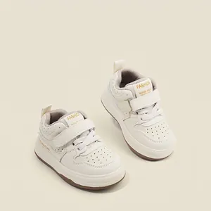 Zapatillas Casuales Niños Unisex Cuero de Microfibra Transpirables Antideslizantes Zapatos Primeros Pasos Bebés Niños Primavera