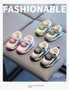 Close-up of breathable mesh baby sneakers in multiple colors for walking toddlers