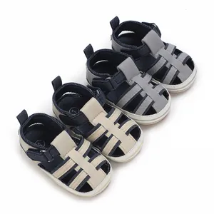 Scarpe Primi Passi Neonato Sandali Traforati Traspiranti Suola Morbida Estivi Casual in Tela per Neonati Bambini e Bambine