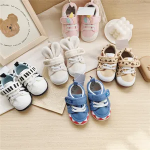 Selection of cute cartoon baby soft-sole walking shoes with various animal and pattern designs