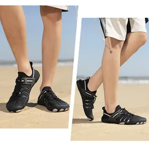 Breathable non-slip water shoes for swimming beach activities with quick-dry mesh
