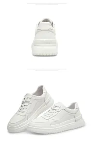 Close-up detail of premium white leather sneakers with soft foam sole for men