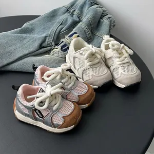 Infant Toddler Mesh Walking Shoes Microfiber Leather Soft Sole Breathable Non-Slip Casual Sports Sneakers For Boys Girls