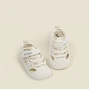Sandalias de Verano para Bebés Niños Puntera Cerrada Malla Transpirable Primeros Pasos Antideslizante Cierre Velcro Playa