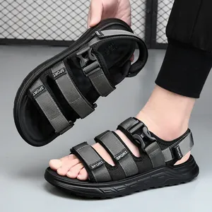Men's outdoor sports sandals with adjustable straps and thick anti-slip sole.