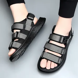 Men's outdoor sports sandals with adjustable straps and non-slip soft sole