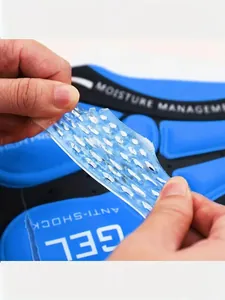 Close-up view of the thickened silicone gel padding for professional cycling seat cushions