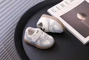Toddler sneakers with Velcro straps and non-slip rubber soles for boys and girls