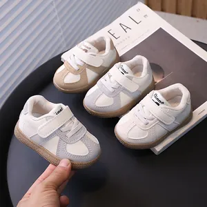 Toddler Baby First Walker Shoes Anti-Slip Soft Sole PU Leather Casual Sneakers For Boys Girls Breathable Infants Board Shoes