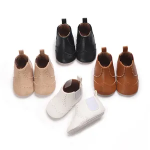 Zachte zool hoge baby wandelschoenen voor jongens en meisjes in vier stijlvolle kleuren.