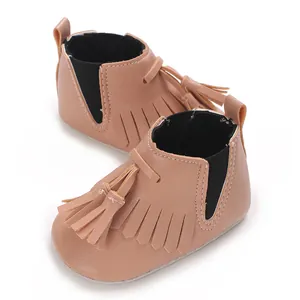 Weiche Baby-Boots mit Fransen-Dekoration für Kleinkinder im Alter von 0-1 Jahr alt