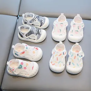 Sandales en maille respirante pour bébés avec semelles souples antidérapantes 1-2 ans