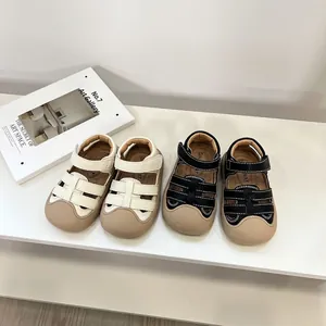 Βρεφικά Παιδικά Πέδιλα για τα Πρώτα Βήματα από Δέρμα Μικροϊνών Κατά των Συγκρούσεων Μαλακή Σόλα Καλοκαιρινά Παπούτσια