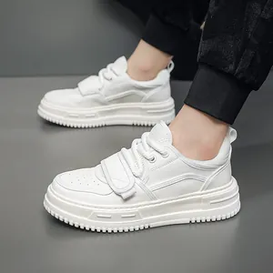 Premium weiße Herren-Freizeitschuhe mit dicker Sohle für vielseitiges tägliches Tragen