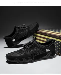 Hochwertige atmungsaktive Mesh-Freizeitschuhe für Herren mit Octopus-Gummisohle