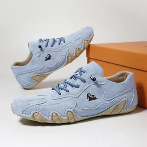 Unisex Outdoor Casual Sneakers Αναπνεύσιμο Συνθετικό Δέρμα Χαμηλά Αθλητικά Παπούτσια Με Αντιολισθητική Σόλα από Καουτσούκ για Γυναίκες Άνδρες