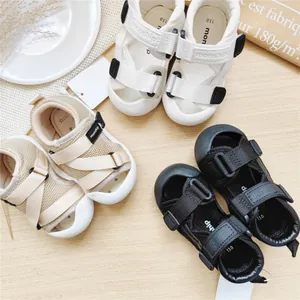 Monship breathable baby toddler sandals with soft sole and velcro closure in three colors