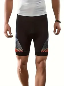 Detail of breathable cycling shorts with ergonomic padded seat for mountain biking
