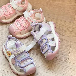 Stijlvolle glitter sandalen voor meisjes met zachte zolen voor zomerse stranddagen