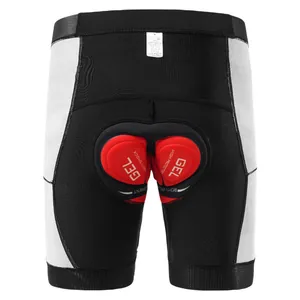 Breathable cycling shorts with thick gel padded cushion for mountain and road bikes.