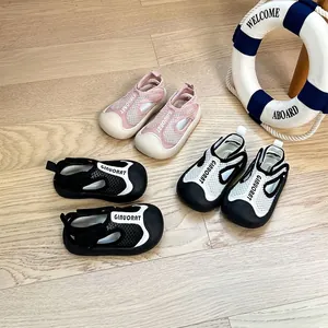Sommer Baby Mesh Atmungsaktive Sandalen Kinder Anti-Kollision Zehen Sandalen Klettverschluss Kleinkind Schuhe Für Jungen Mädchen Lässige Strandkleidung