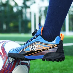 Scarpe da calcio professionali per bambini con tacchetti turf e sistema di chiusura rapida