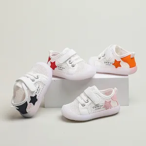 Atmungsaktive Baby-Mesh-Sneaker mit rutschfester weicher Sohle für Kleinkinder 1-2 Jahre