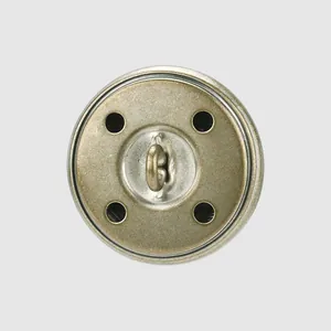 Vintage style brass metal button with shank back for clothing and commemorative medals